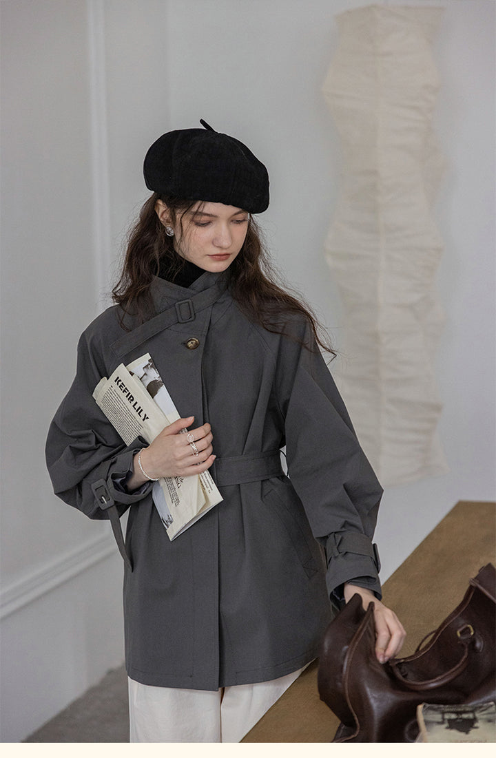 High-End Classic Belted Jacket DABJ0106