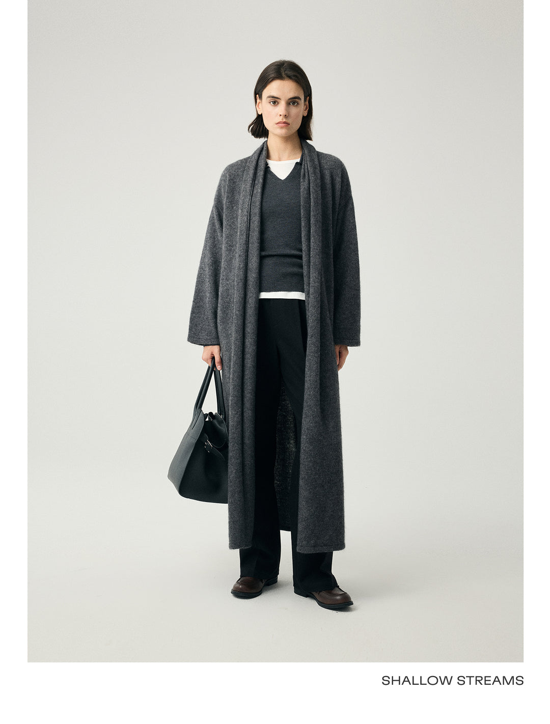 Cashmere Blend Draped Coat SSCC0088