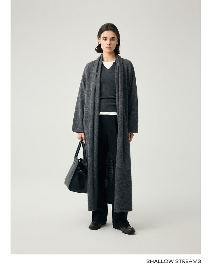 Cashmere Blend Draped Coat SSCC0088
