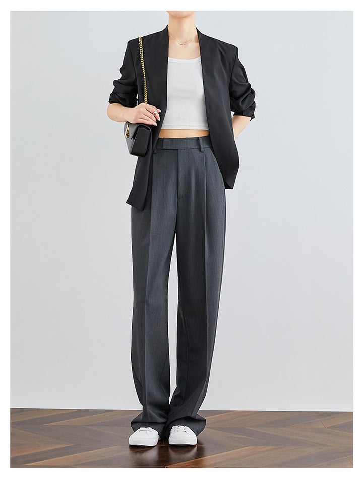 LuxeFit Wide-Leg Woolen Trousers FAWP0007