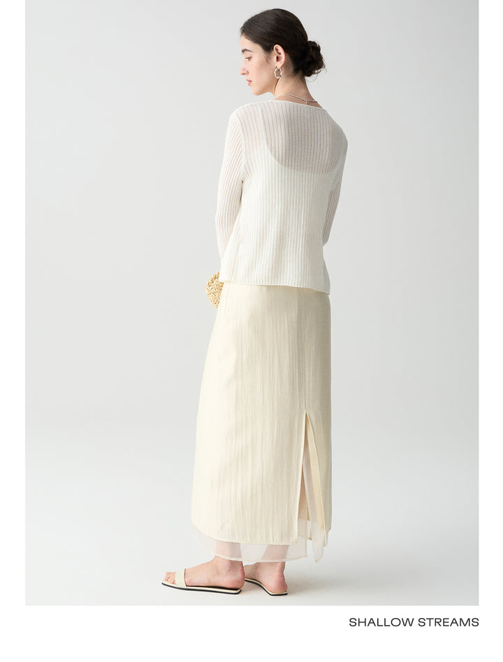Pearl Drift Organza Skirt SSPS0220