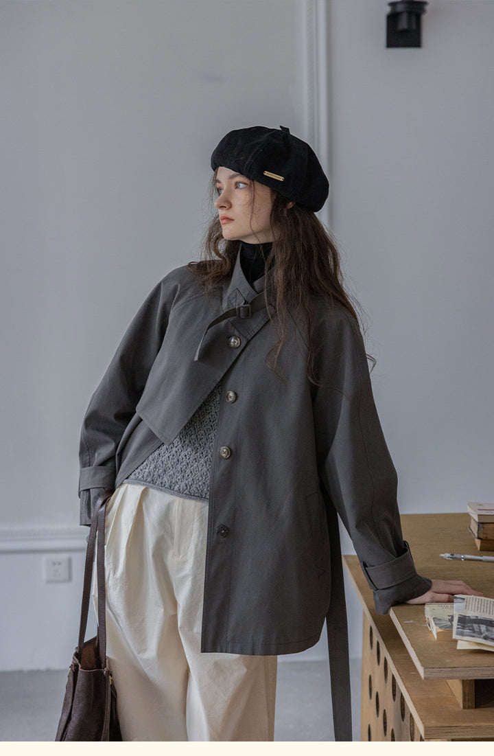 High-End Classic Belted Jacket DABJ0106