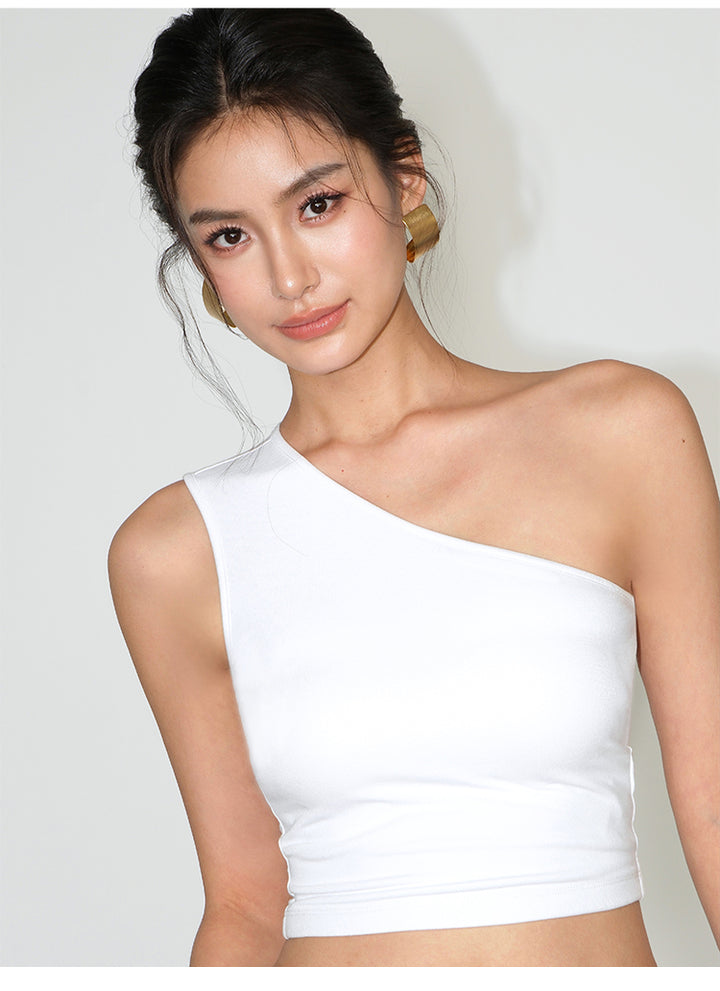 AsymFit One-Shoulder Knit Tank NHTT0227