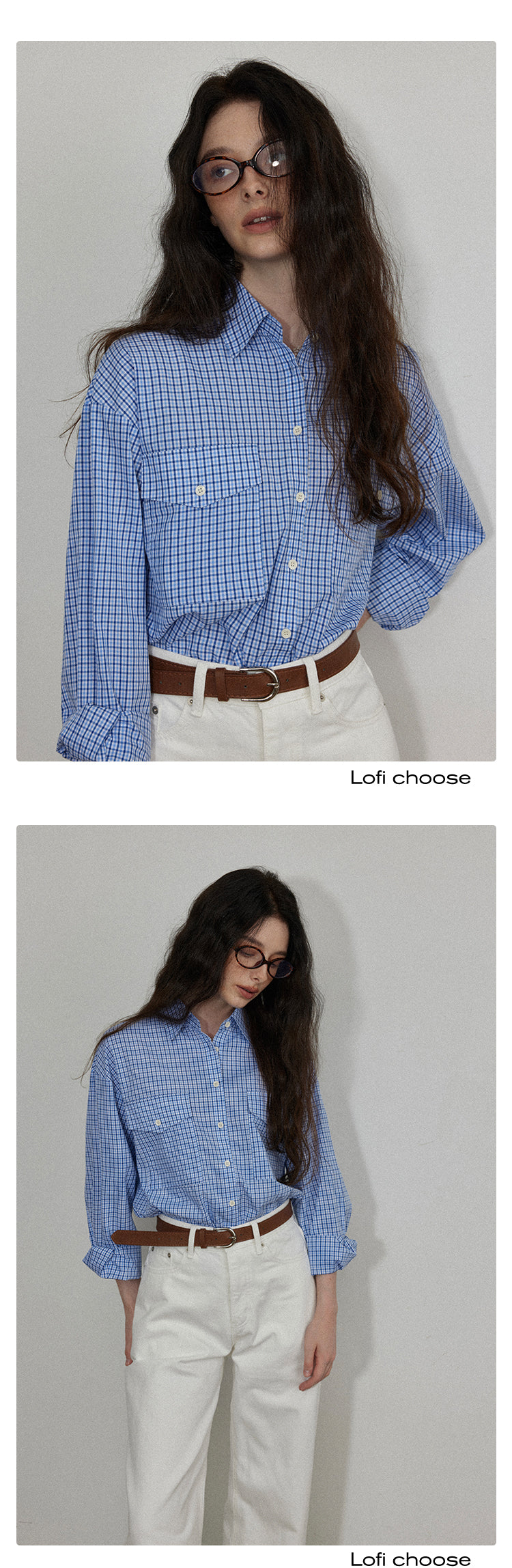 Classic Blue Plaid Shirt LCPS0014