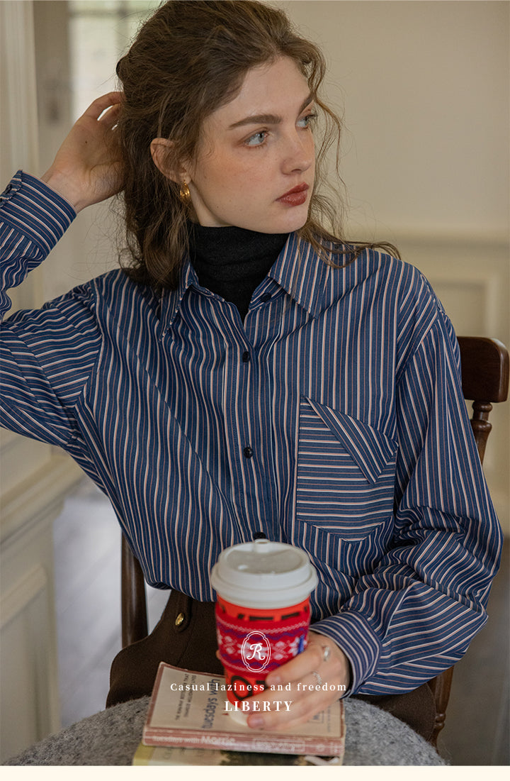 Liberty Striped Cotton Shirt DACS0119
