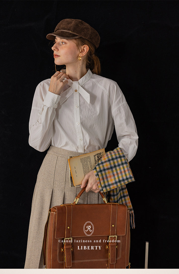 Elegant Bow-Tie Collar Shirt DACS0117