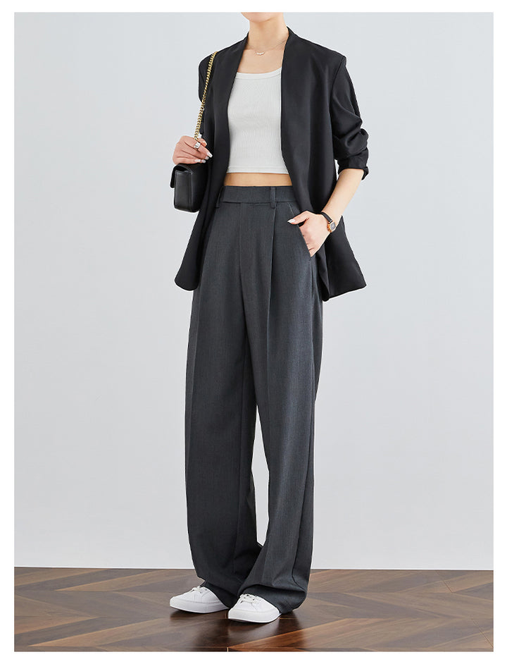 LuxeFit Wide-Leg Woolen Trousers FAWP0007