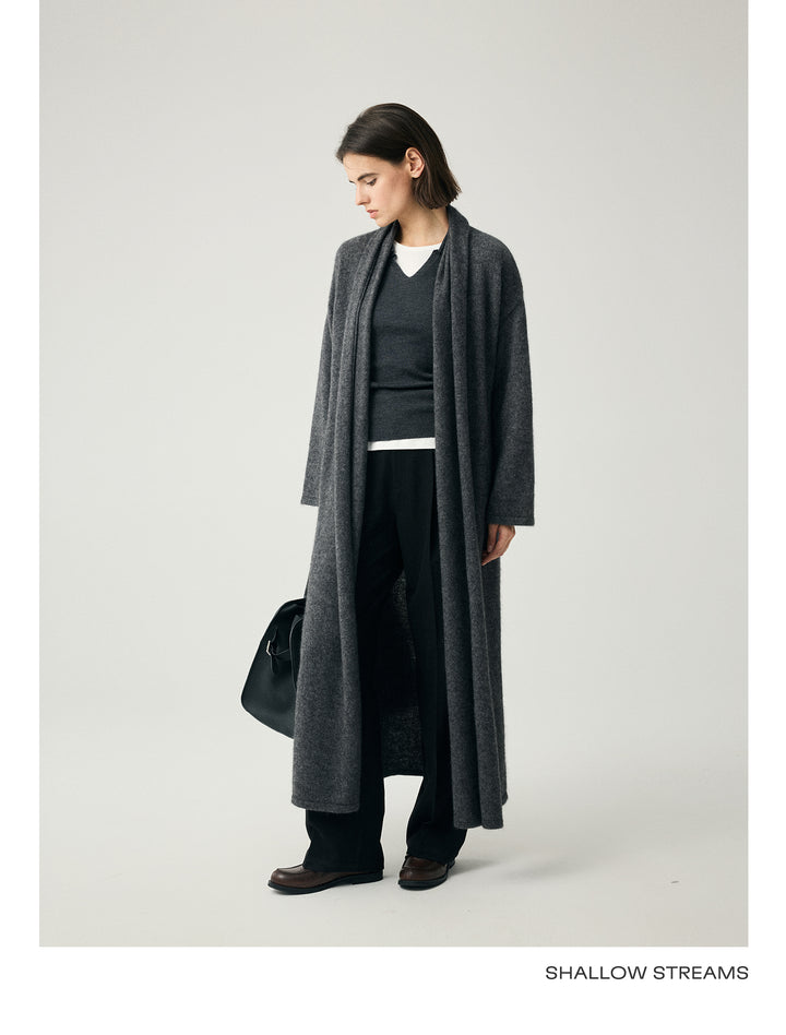 Cashmere Blend Draped Coat SSCC0088