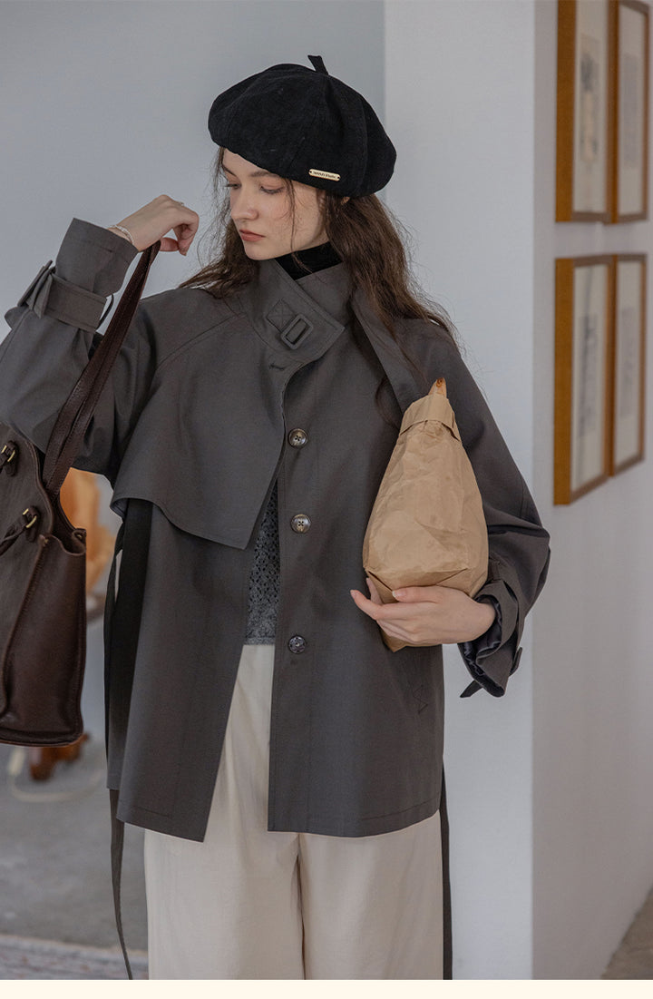 High-End Classic Belted Jacket DABJ0106
