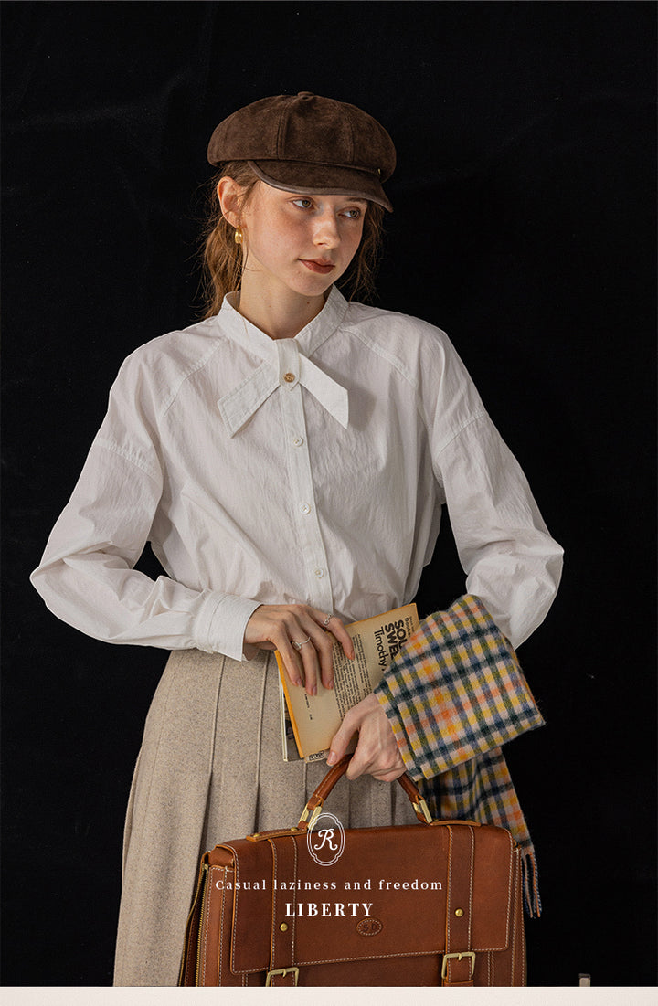 Elegant Bow-Tie Collar Shirt DACS0117