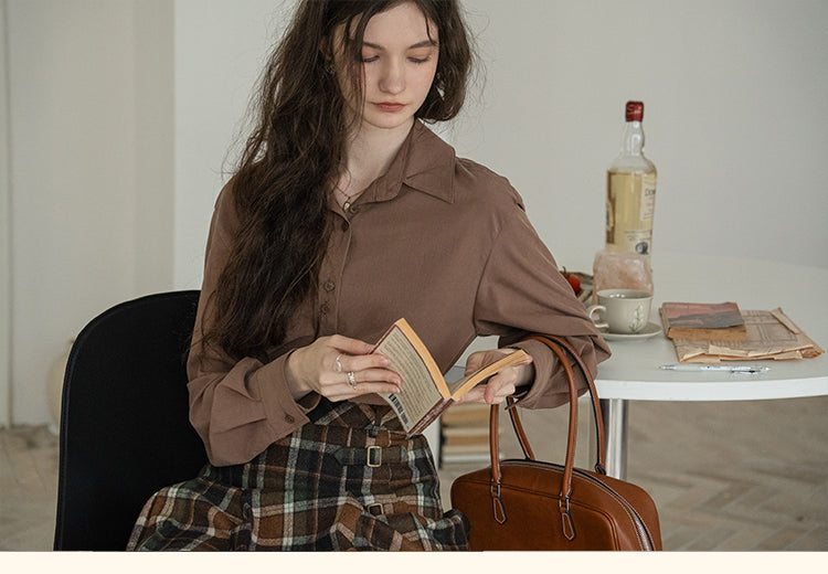 French-Style Floral Embroidery Relaxed Shirt  DARS0100