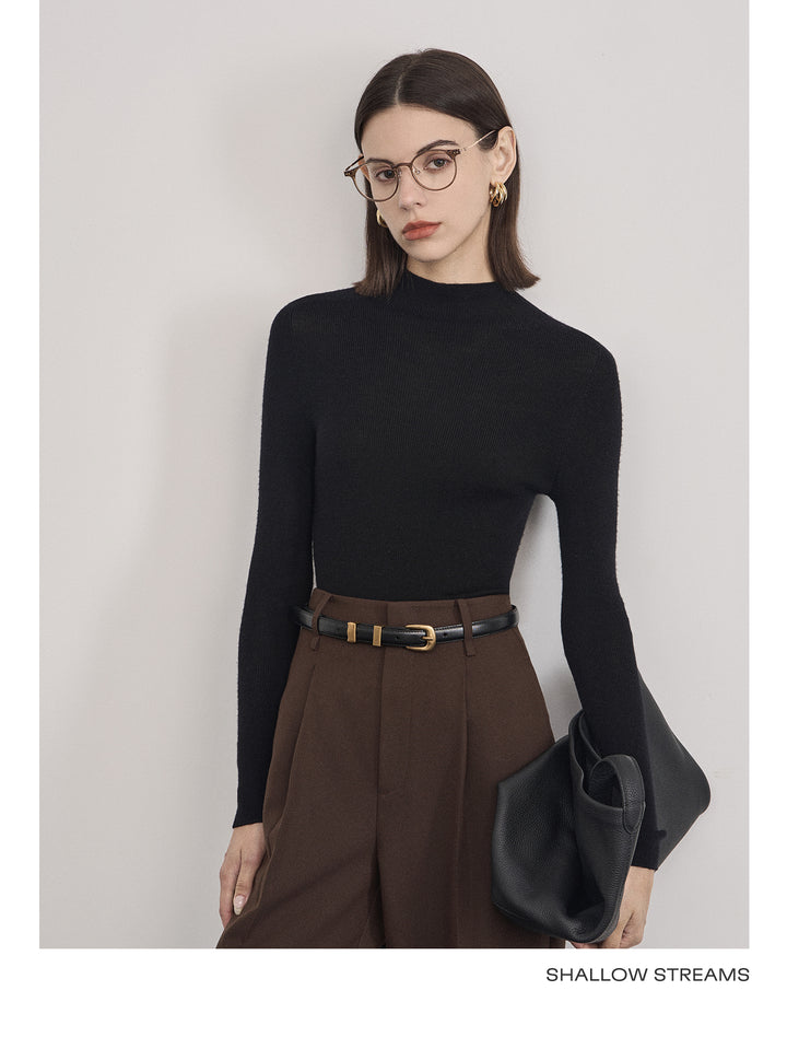 Elegant Wool Turtleneck Sweater SSTS0061
