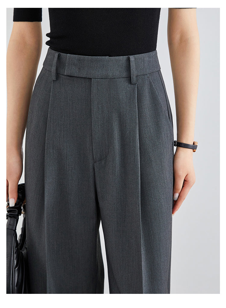 LuxeFit Wide-Leg Woolen Trousers FAWP0007