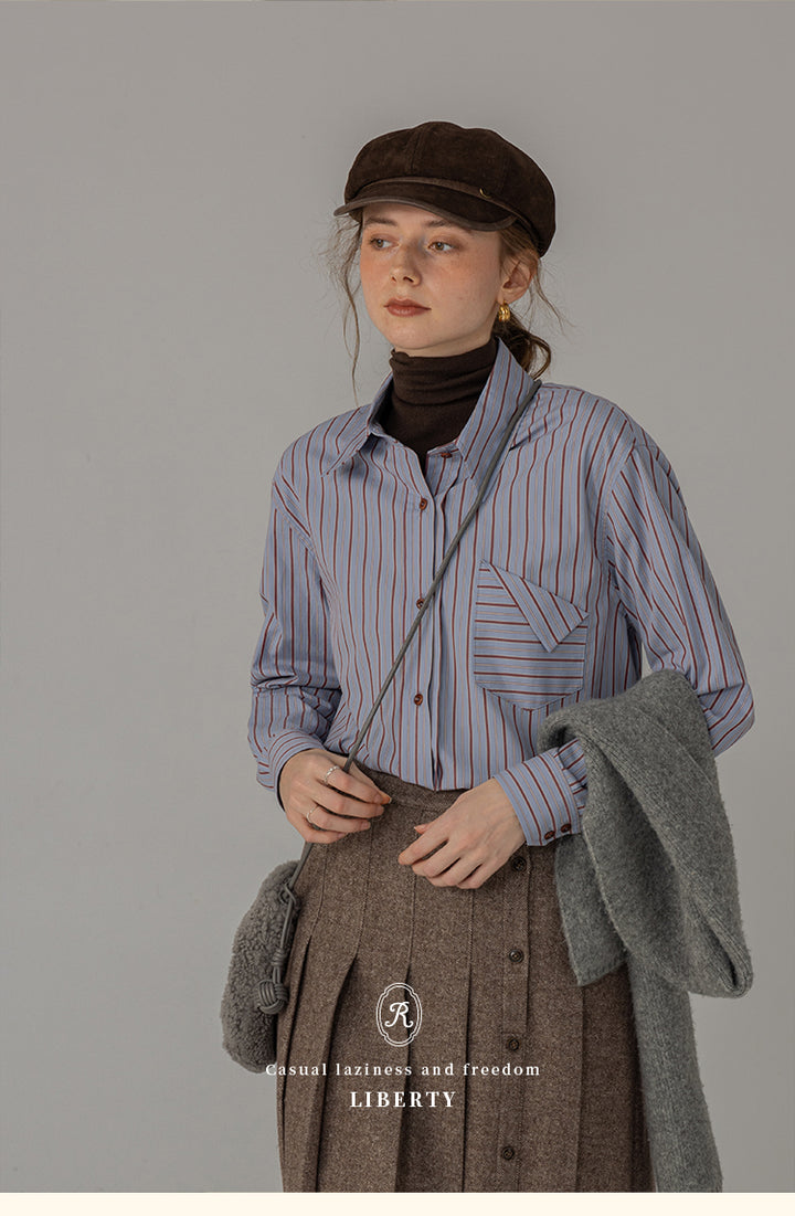 Liberty Striped Cotton Shirt DACS0119