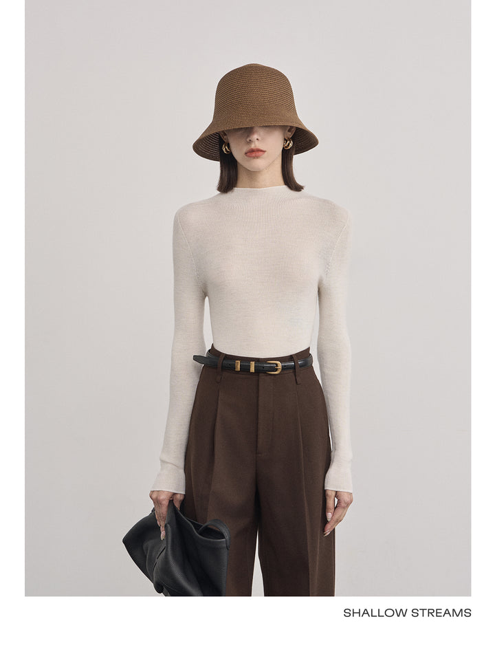 Elegant Wool Turtleneck Sweater SSTS0061
