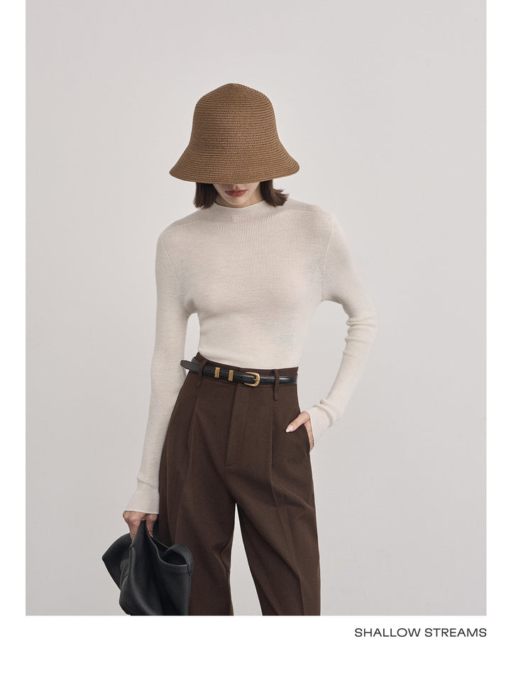 Elegant Wool Turtleneck Sweater SSTS0061