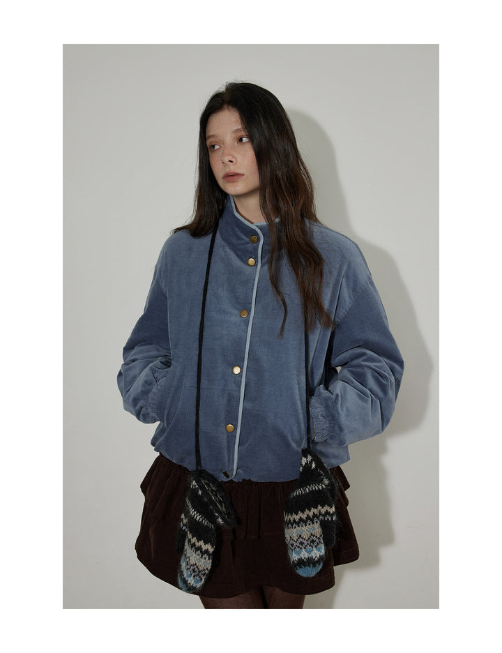 Misty Cloud Corduroy Reversible Jacket LCPJ0289