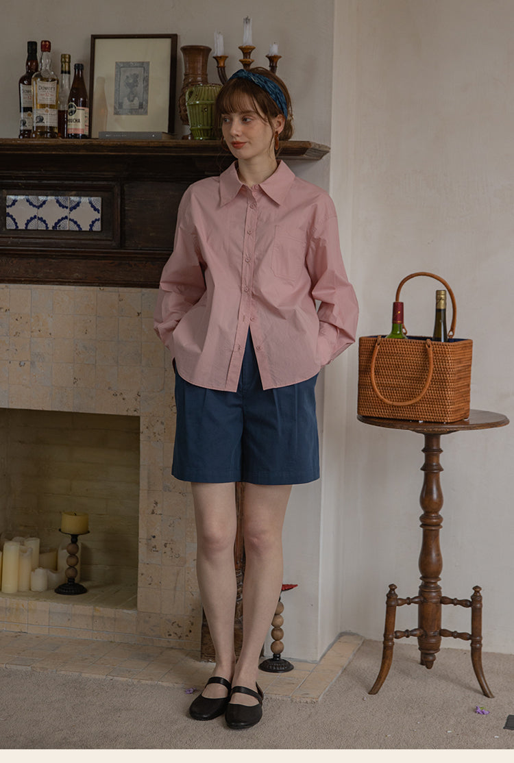 Classic Cotton Button-Down Shirt DACS0118