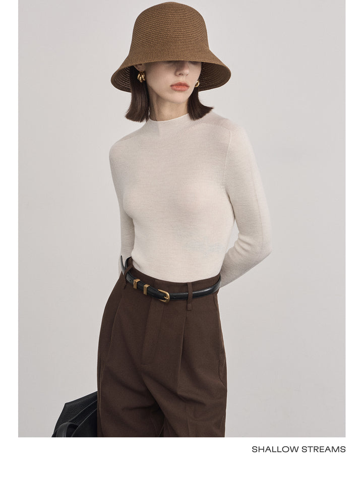 Elegant Wool Turtleneck Sweater SSTS0061