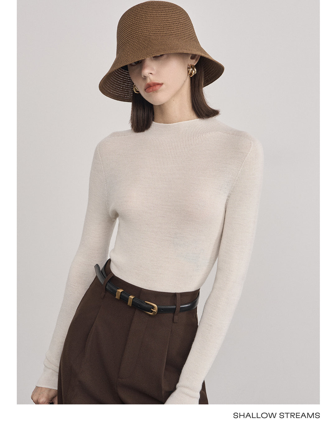 Elegant Wool Turtleneck Sweater SSTS0061