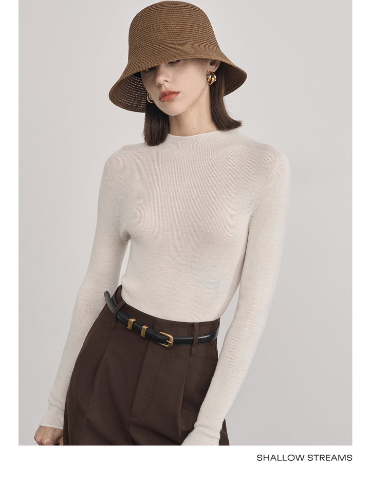 Elegant Wool Turtleneck Sweater SSTS0061