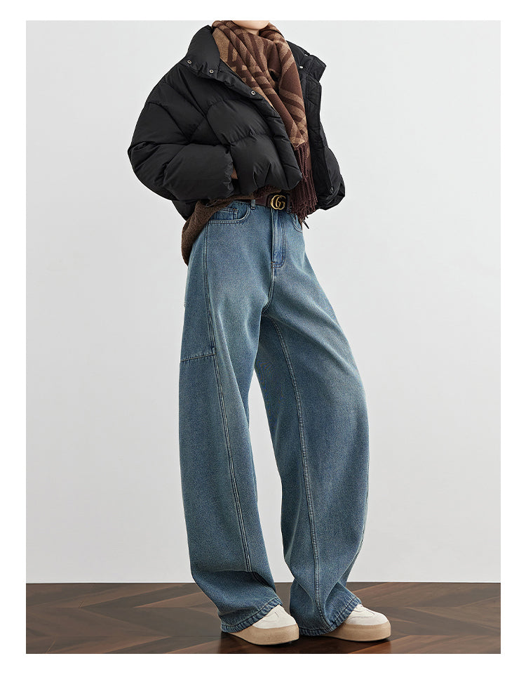 Vintage Washed Blue Denim Pants FADP0029