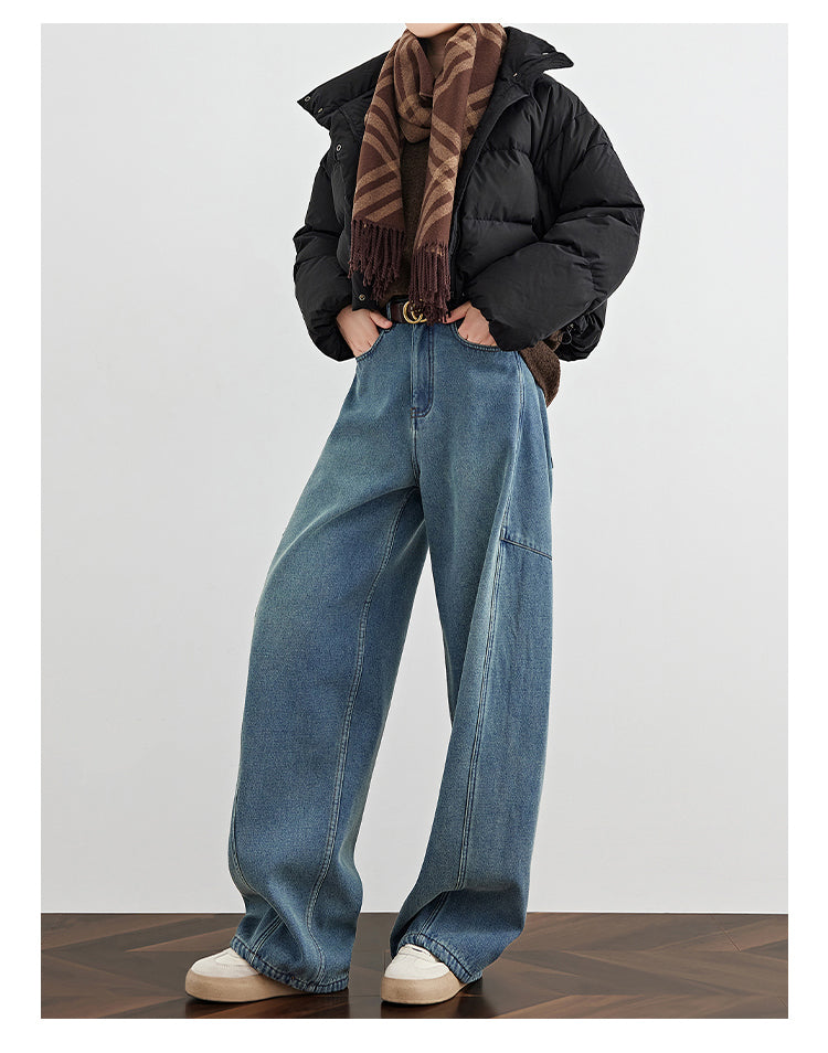 Vintage Washed Blue Denim Pants FADP0029