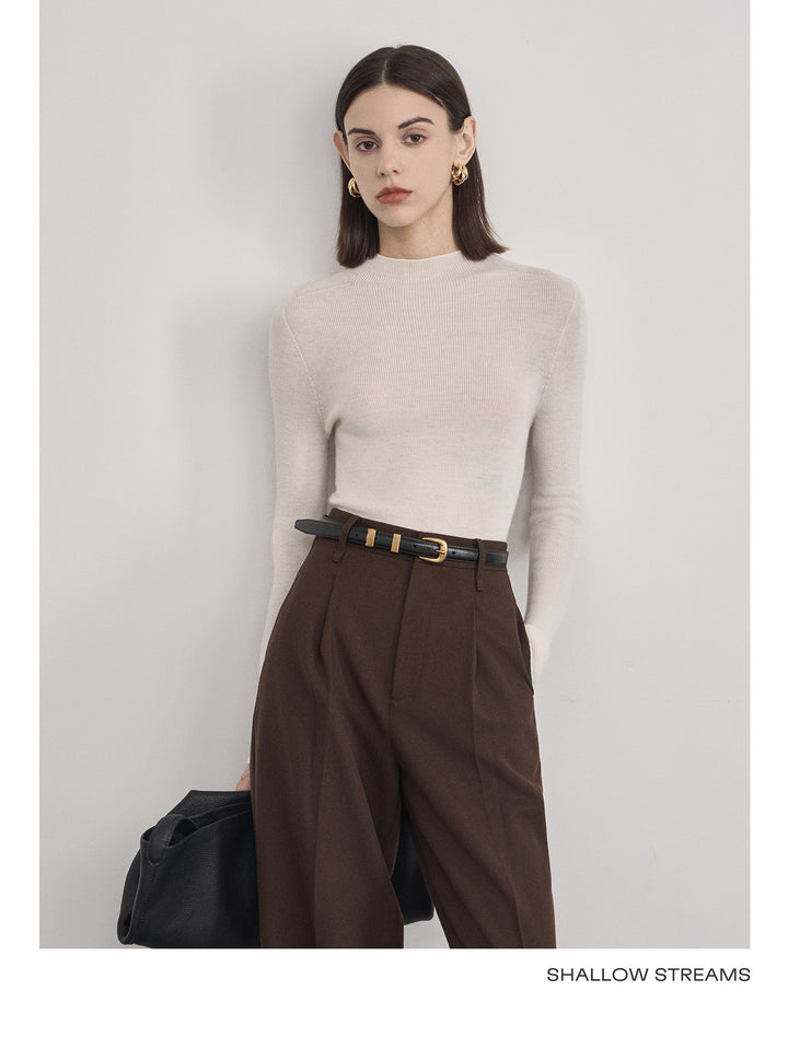 Elegant Wool Turtleneck Sweater SSTS0061