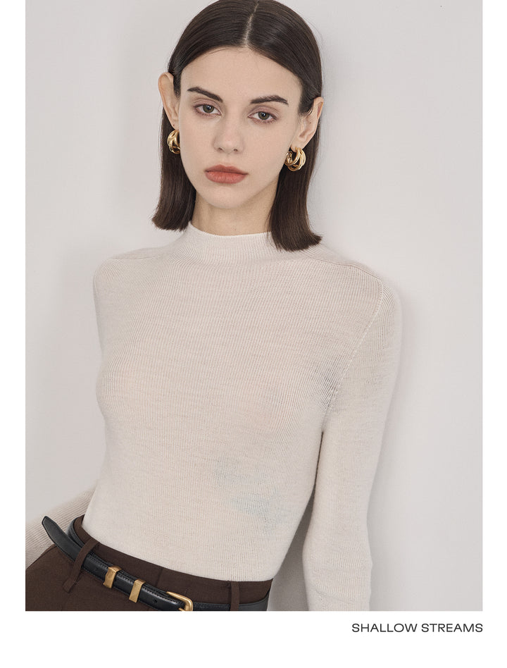 Elegant Wool Turtleneck Sweater SSTS0061