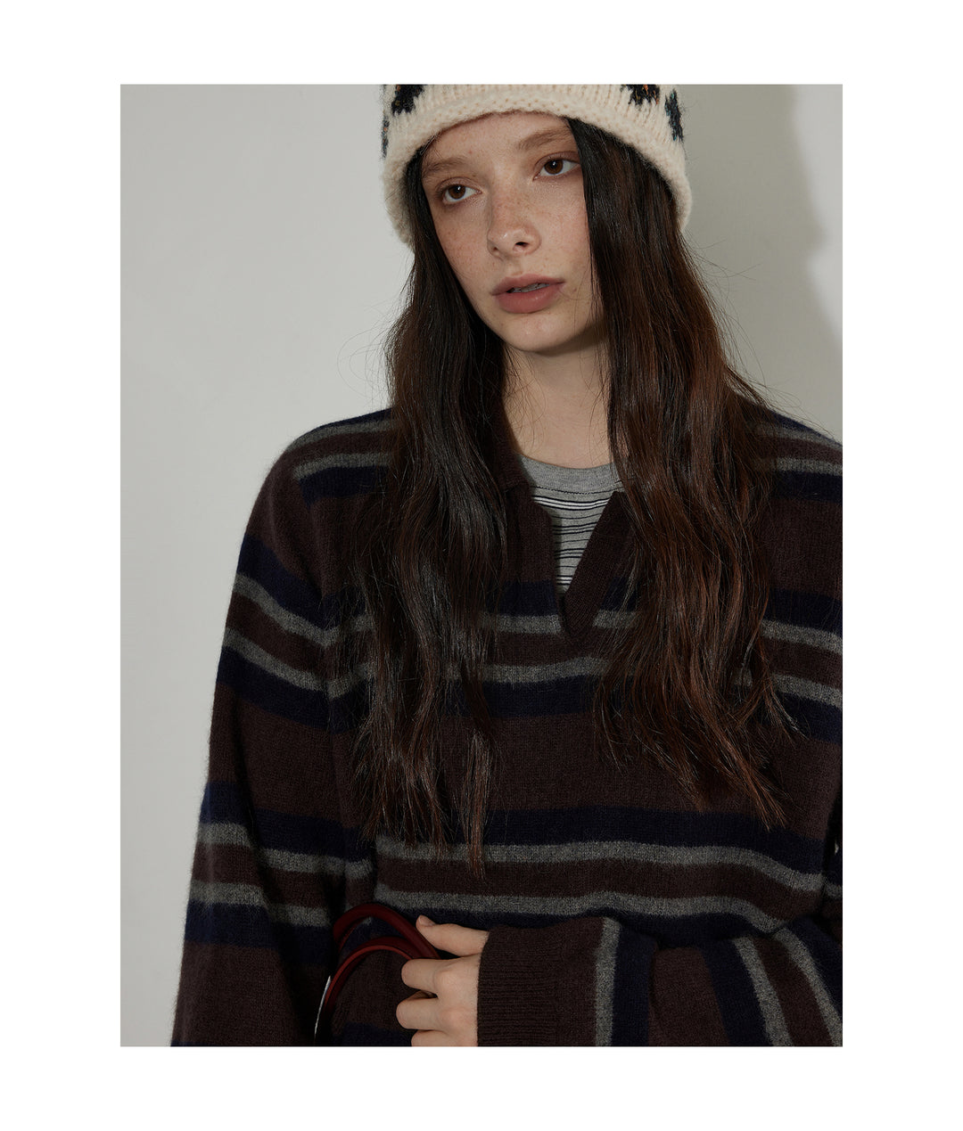 Urban Stripe Wool Knit Pullover LCKP0290