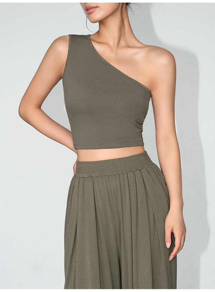 AsymFit One-Shoulder Knit Tank NHTT0227