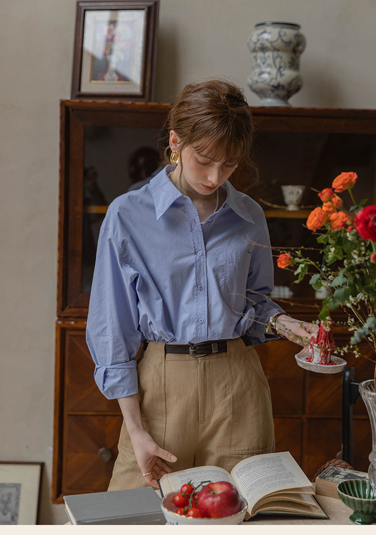 Classic Cotton Button-Down Shirt DACS0118