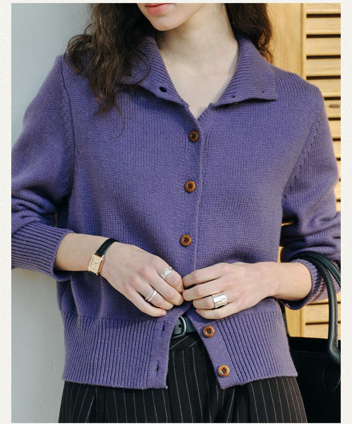 Cozy Luxe High-Neck Cardigan CCHC0139