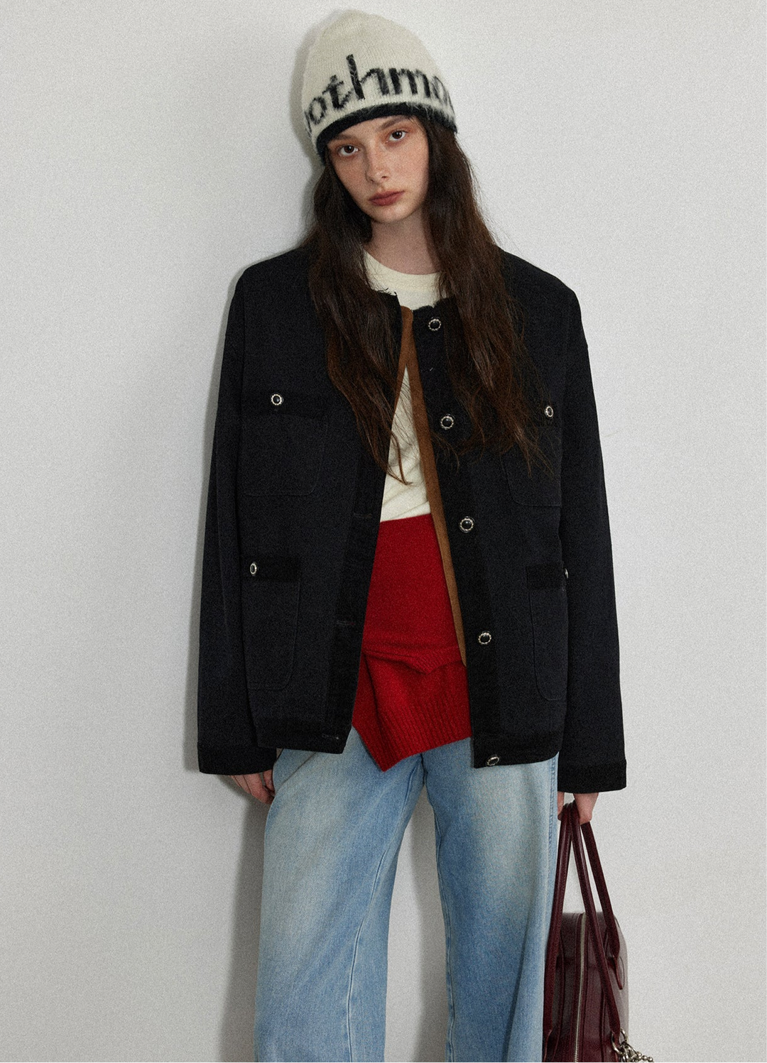 Chic Black Casual Buttoned Jacket LCCJ0015