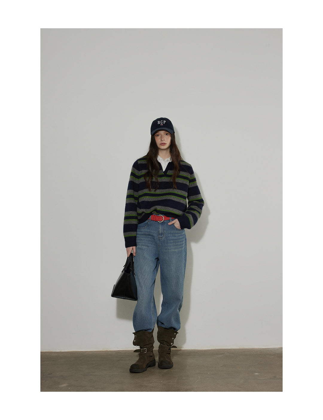 Urban Stripe Wool Knit Pullover LCKP0290