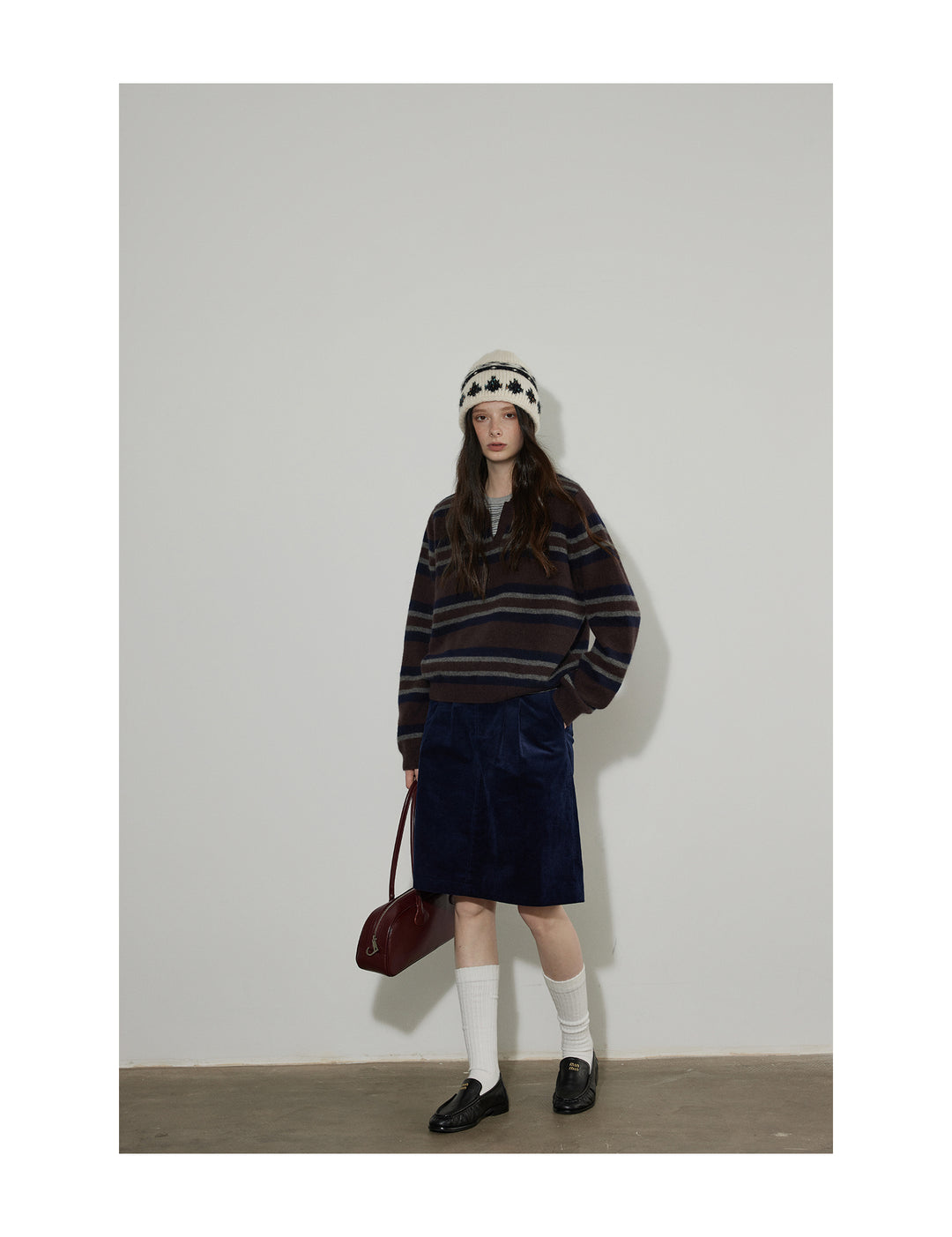 Urban Stripe Wool Knit Pullover LCKP0290