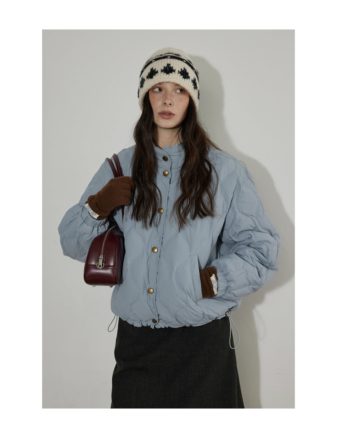 Misty Cloud Corduroy Reversible Jacket LCPJ0289