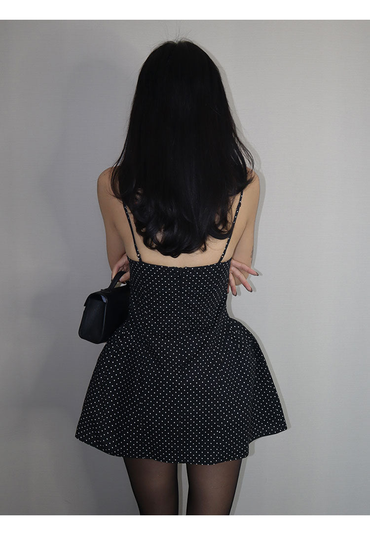 Midnight Dots Corset Dress VLCD0241