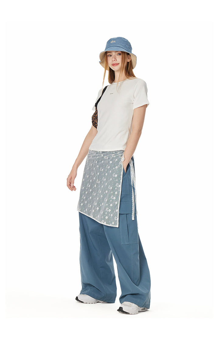 Urban Street Cotton Cargo Wide-Leg Pants TSCP0277