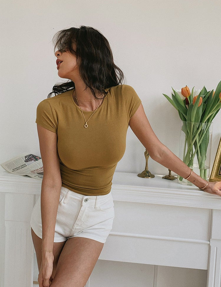 Second Skin Ribbed Tee ITRT0242