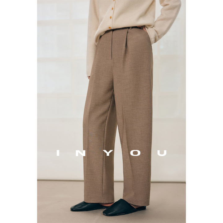 Tailored Ease Wool-Blend Slacks IYWS0320