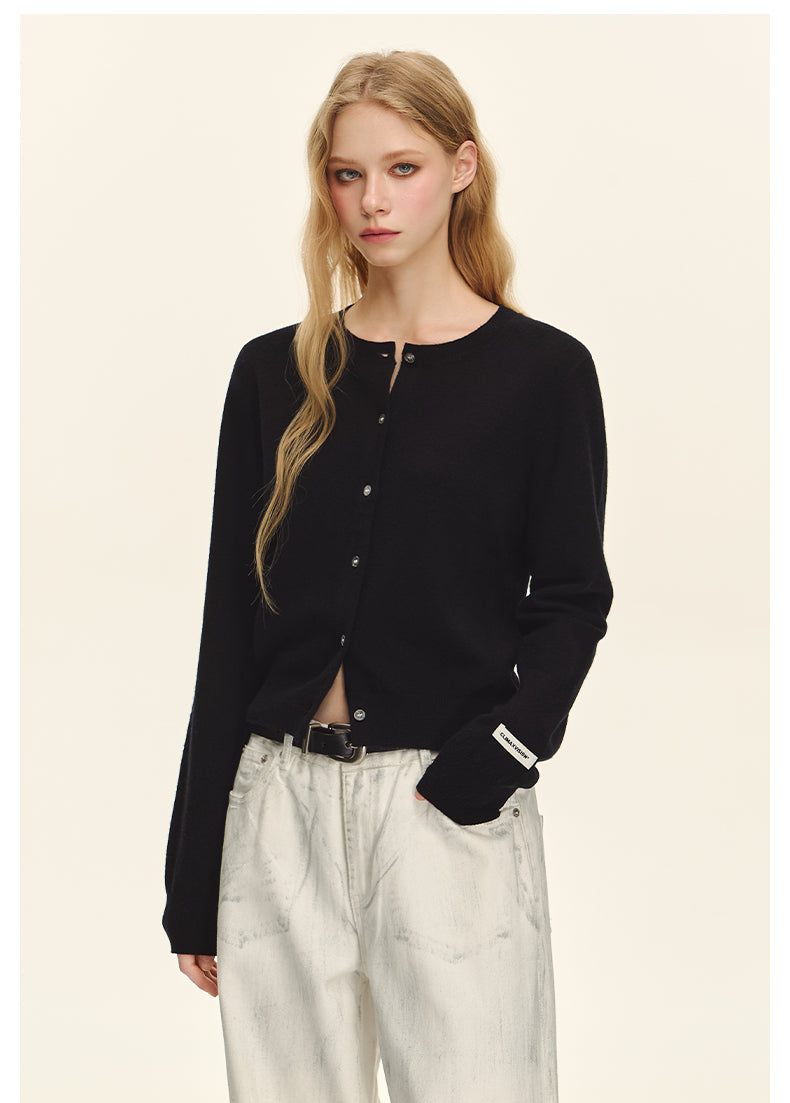 Luxe Wool Button-Up Cardigan CVWC0152