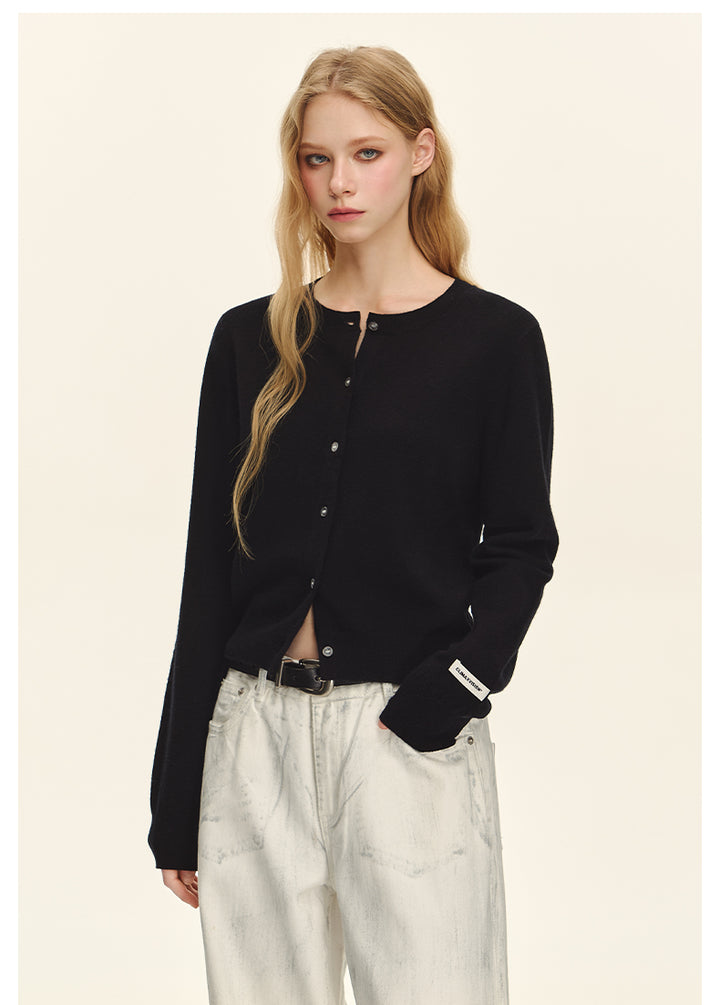 Luxe Wool Button-Up Cardigan CVWC0152