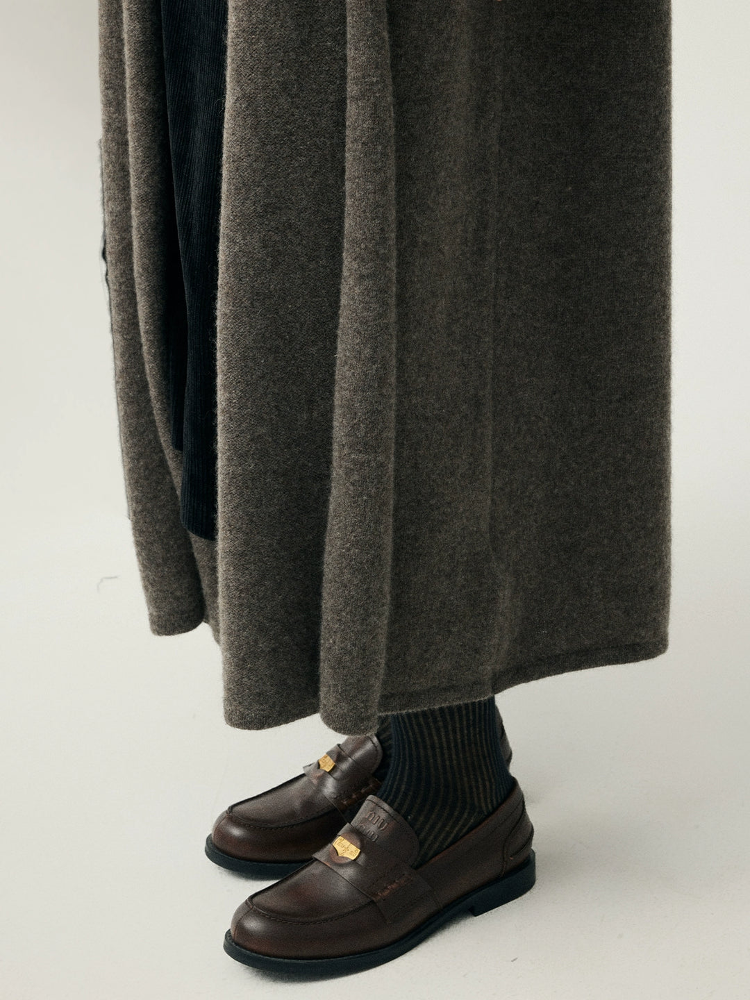Cashmere Blend Draped Coat SSCC0088