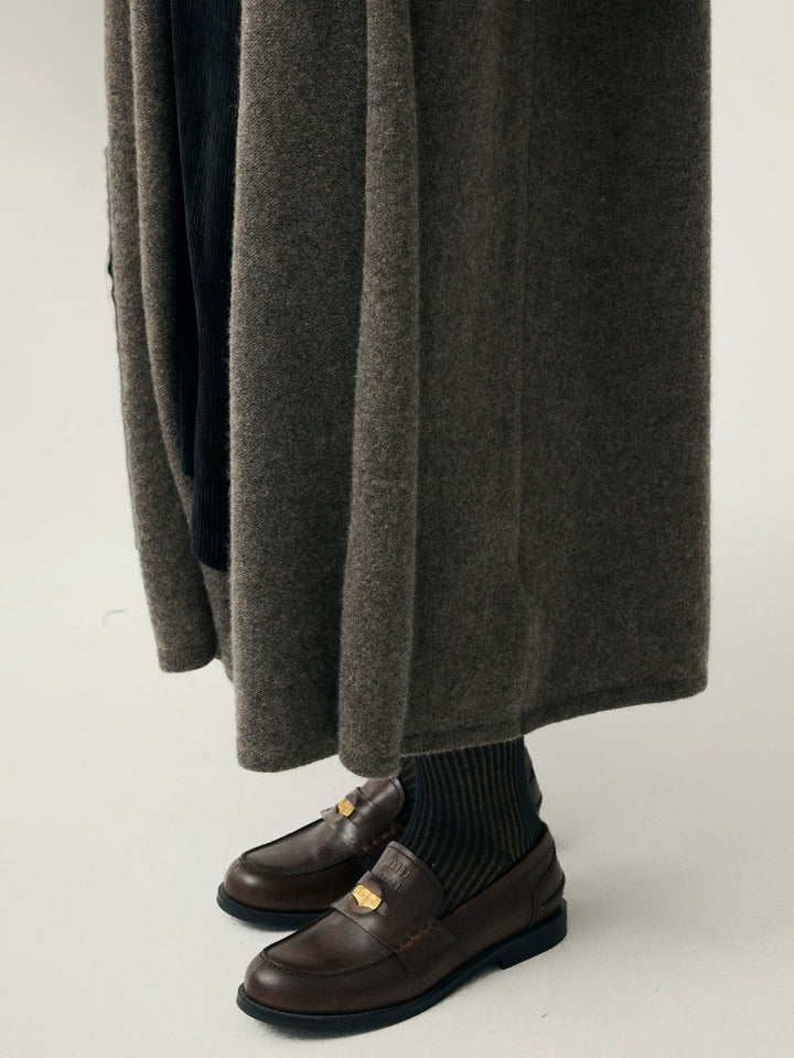 Cashmere Blend Draped Coat SSCC0088