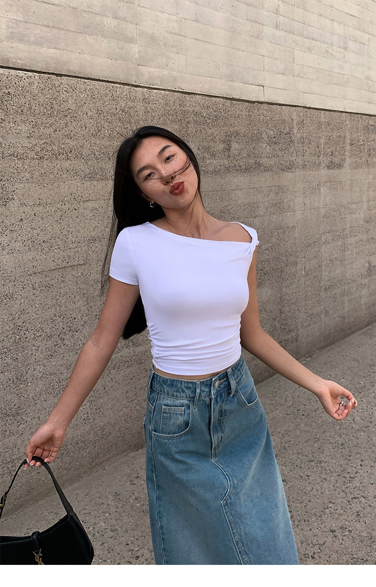 AsymSoft One-Shoulder Tee NHST0189