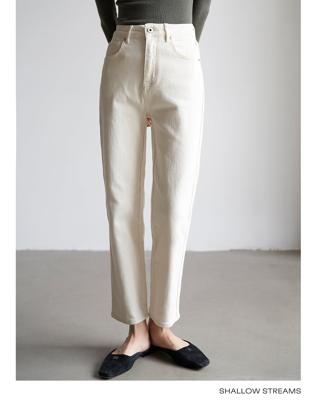 Soft Frame High-Rise Straight Jeans SSSJ0183