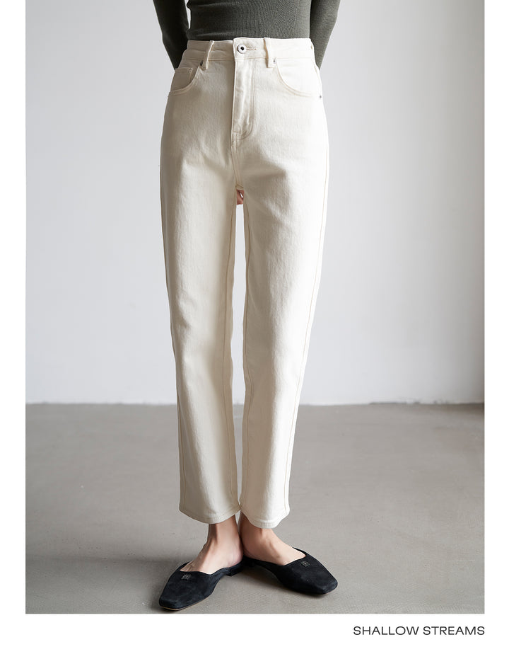 Soft Frame High-Rise Straight Jeans SSSJ0183