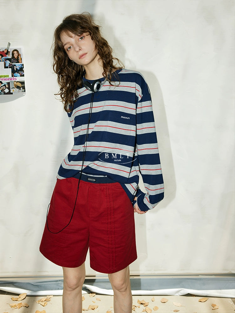 Retro Stripe Cotton Tee BMCT0266