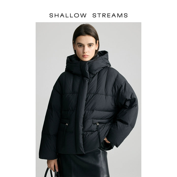 Classic Black Hooded Down Puffer Jacket SSCJ0078